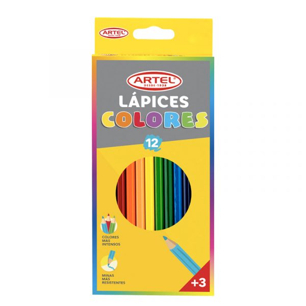 Lápices de 12 colores Artel Librería 2614